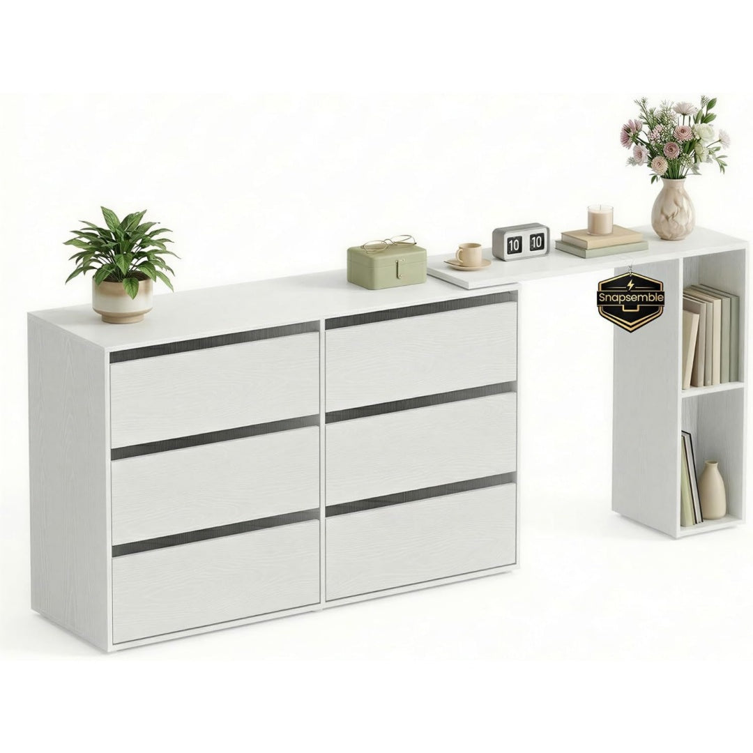 como e cassettiere bianco per ingresso letto 4