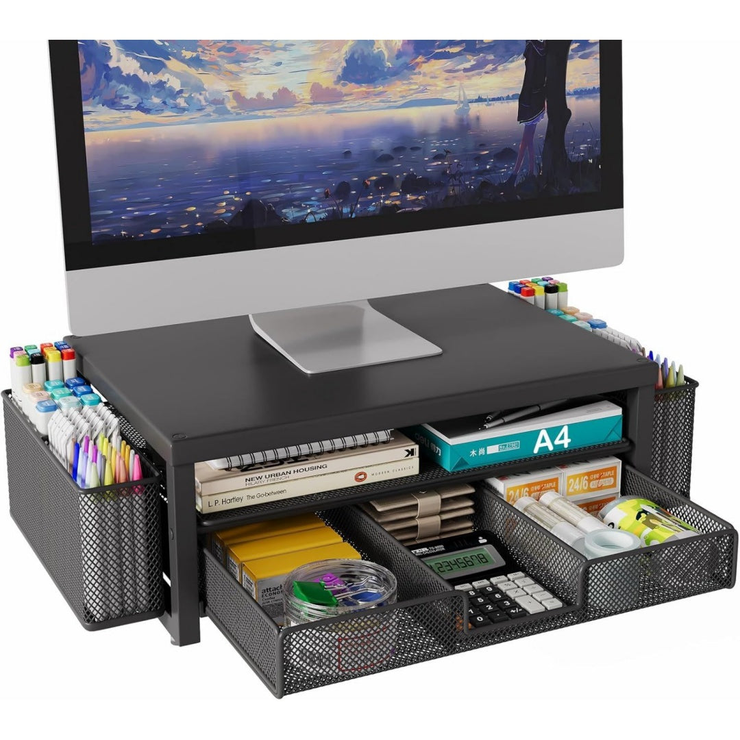 per ufficio supporti monitor nero