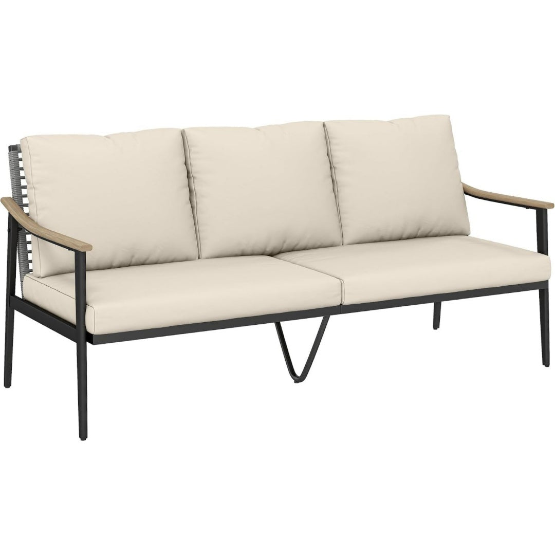divani legno relax con cuscini