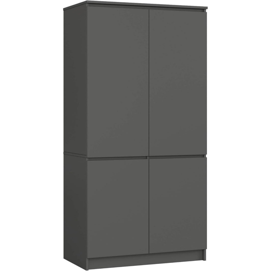 armadi grigio per letto