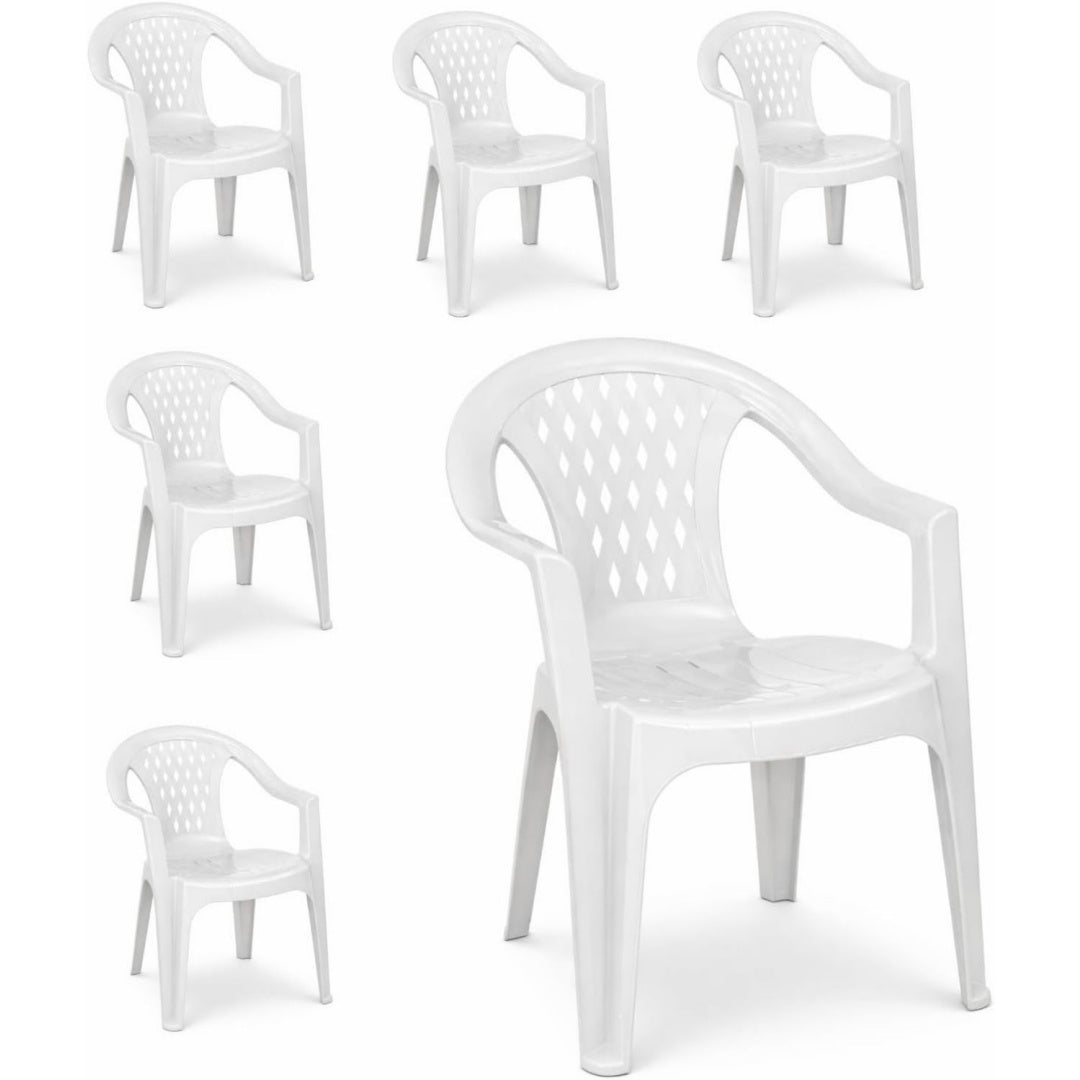 sedie per tavolo da giardino bianco relax resistente