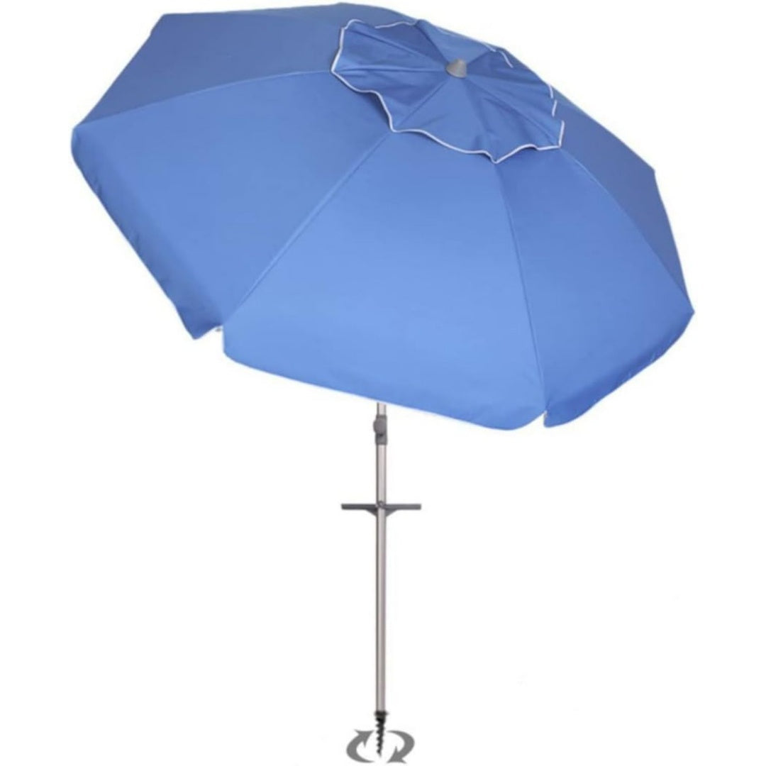ombrelloni blu alluminio reclinabile resistente
