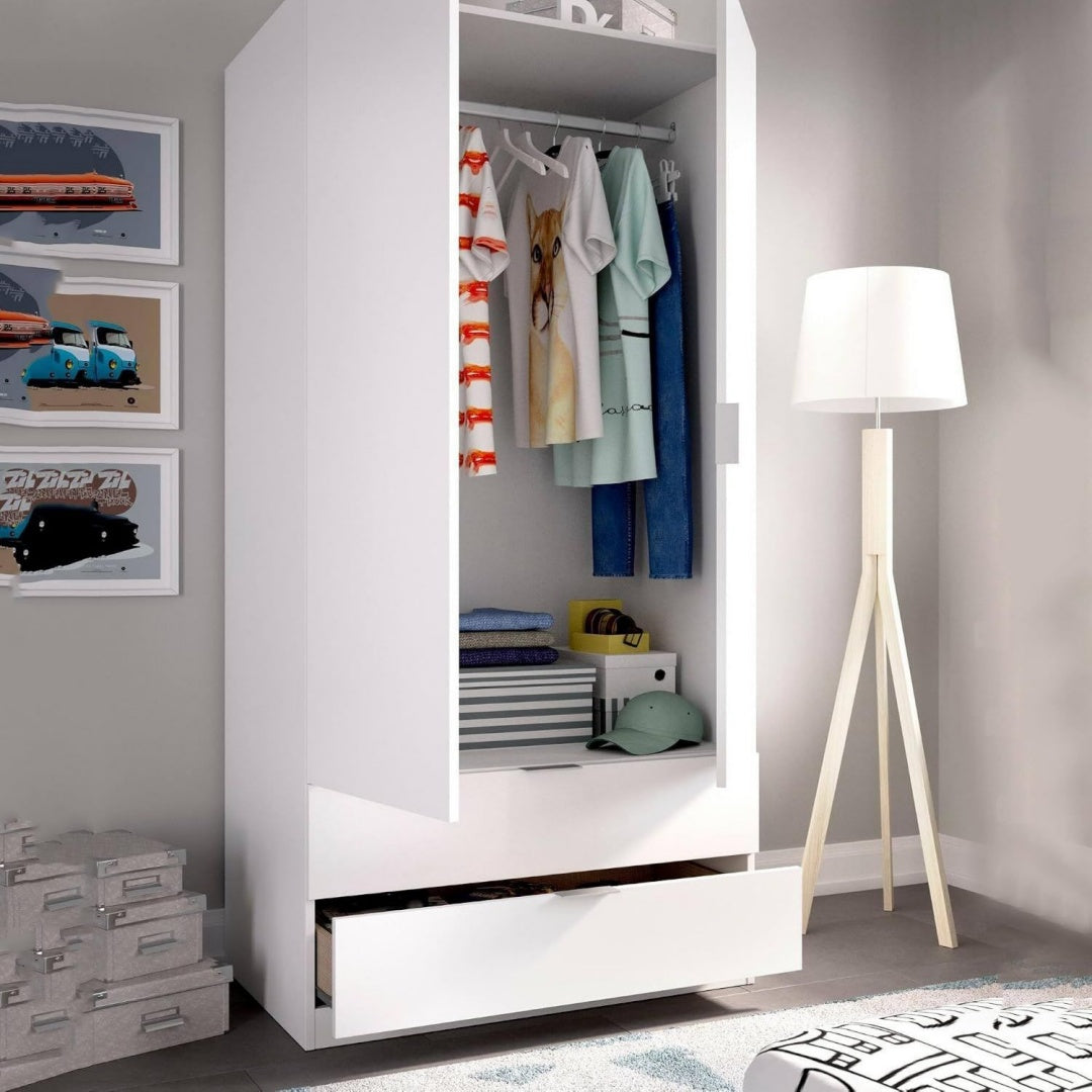 armadi bianco per letto resistente 2