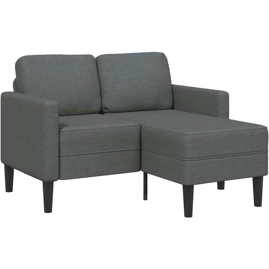 set divani grigio legno massello relax imbottito