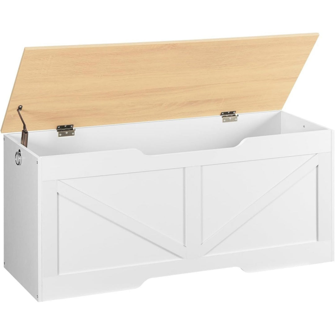 panche contenitore bianco per letto con schienale 1
